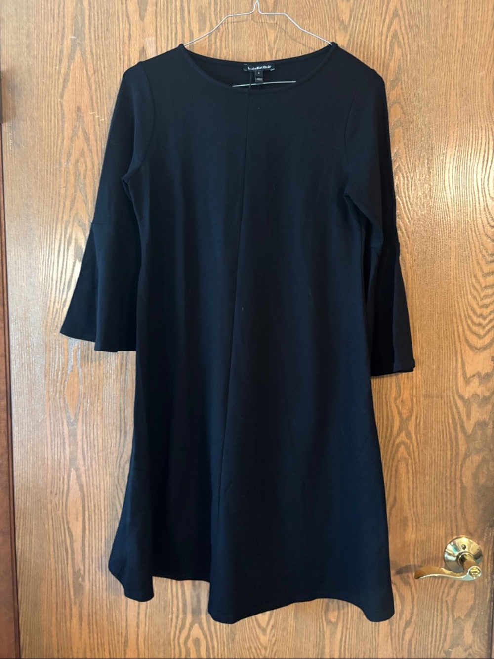 Isabella Oliver Black A-Line Women's Dress with 3/4 Sleeves Size 4 Maternity NWT